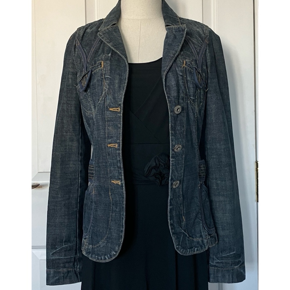 Uniquely Detailed Sanctuary Denim Jacket Size M